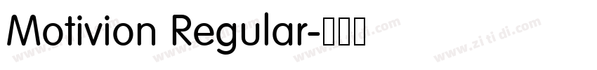 Motivion Regular字体转换 Motivion Regular字体转换